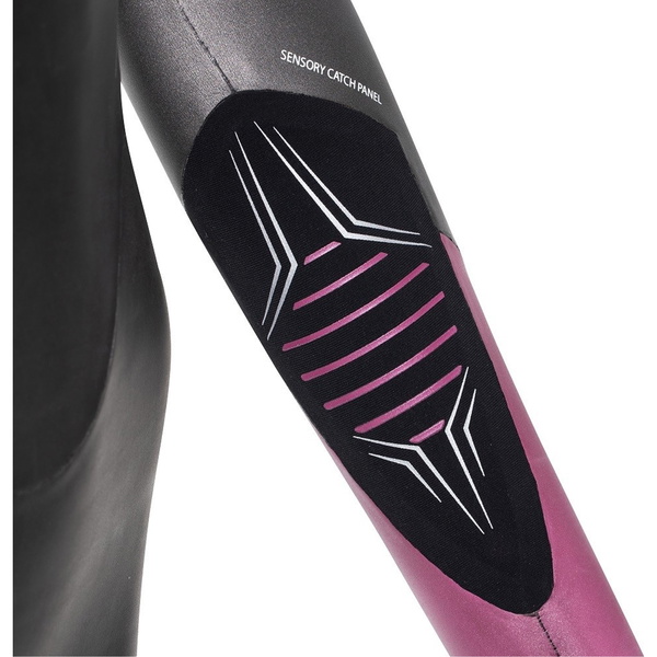 2024 Zone3 Womens Aspire Back Zip Swim  Wetsuit WS22WASP101 - Black / Purple